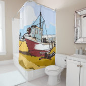 クウェント魚釣りボート シャワーカーテン (インサイチュ)