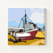 クウェント魚釣りボート ノートブック (裏面)