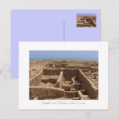 クウェートのフェイヤカ島ギリシャ遺跡 ポストカード (正面/裏面)