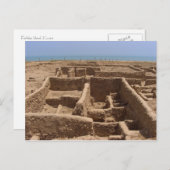 クウェートのフェイヤカ島ギリシャ遺跡 ポストカード (正面/裏面)