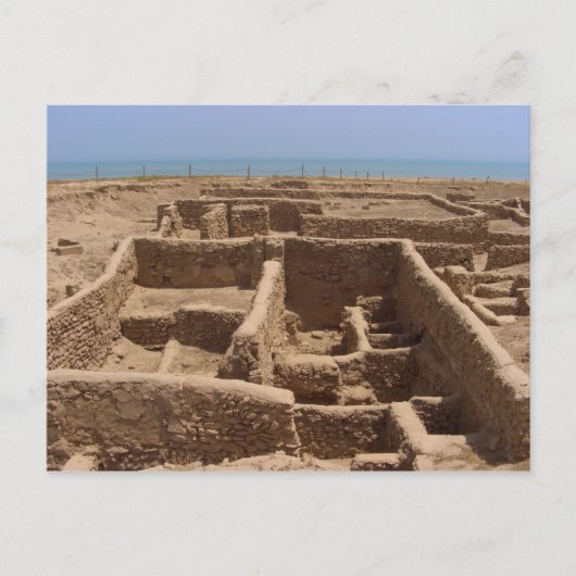 クウェートのフェイヤカ島ギリシャ遺跡 ポストカード (正面)