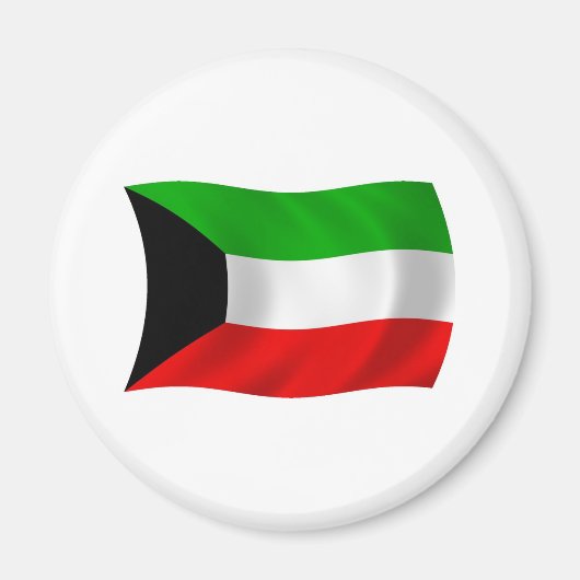 クウェートの国旗マグネット マグネット (正面)