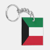 クウェートの国旗 キーホルダー (正面左)