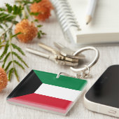 クウェートの国旗 キーホルダー (正面右)
