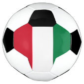 クウェートの国旗 サッカーボール (回転)