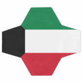 クウェートの国旗 サッカーボール (フラット)