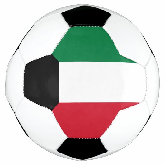 クウェートの国旗 サッカーボール (正面)