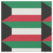 クウェートの国旗 ファブリック (クローズアップ)