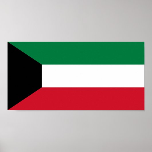 クウェートの国旗 ポスター (正面)