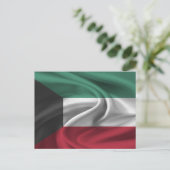 クウェートの国旗 ポストカード (スタンド正面)