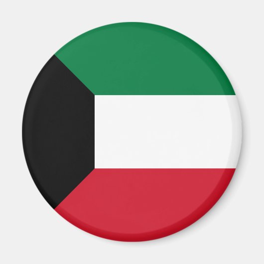 クウェートの国旗 マグネット (正面)