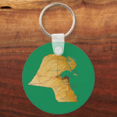 クウェートの地図キーチェーン キーホルダー (正面)