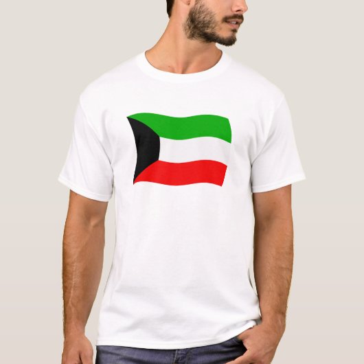 クウェートの旗のTシャツ Tシャツ (正面)