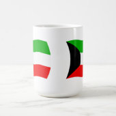 クウェートの旗マグカップ コーヒーマグカップ (中央)