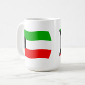 クウェートの旗マグカップ コーヒーマグカップ (正面左)