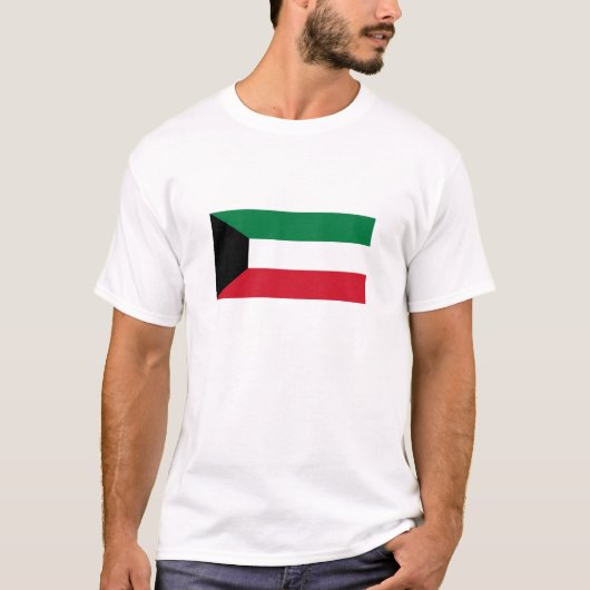 クウェートの旗 Tシャツ (正面)