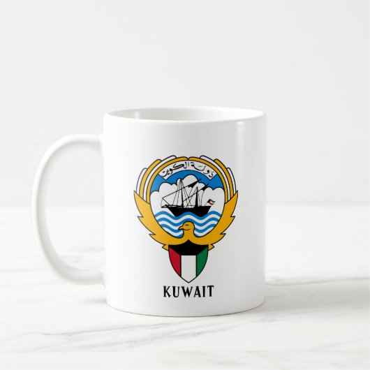 クウェートの紋章 コーヒーマグカップ (左)