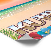 クウェートビーチ旅行ポスター ポスター (角)