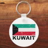 クウェートヴィンテージ国旗 キーホルダー (正面)