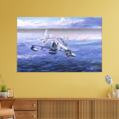 クウェート上空のハイローラーズバイリック・ヘータープリント キャンバスプリント (インサイチュ (リビング))