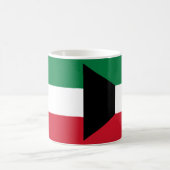 クウェート国旗のセラミック製マグカップ コーヒーマグカップ (中央)