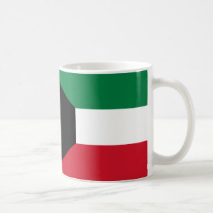 クウェート国旗のセラミック製マグカップ コーヒーマグカップ