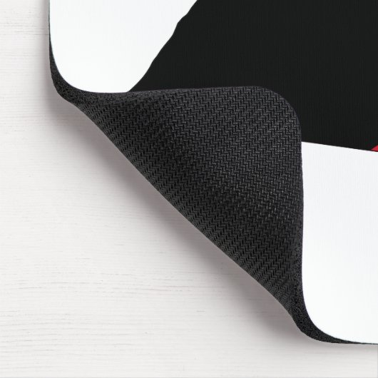 クウェート国旗の地図 マウスパッド (コーナー)