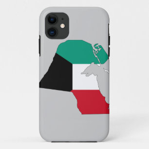 クウェート国旗の地図 iPhone 11 ケース