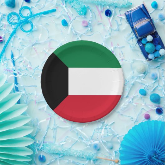 クウェート国旗の紙プレート ペーパープレート (パーティー)