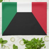 クウェート国旗 キッチンタオル (折り畳み)