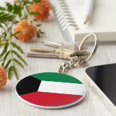 クウェート国旗 キーホルダー (側面)