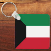 クウェート国旗 キーホルダー (正面)