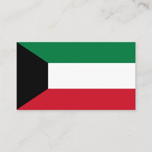クウェート国旗、クウェート国旗 名刺 (正面)