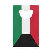 クウェート国旗 クレジットカード栓抜き (正面)