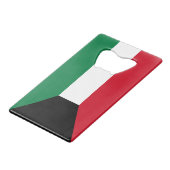 クウェート国旗 クレジットカード栓抜き (正面アングル)