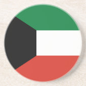 クウェート国旗 コースター (正面)