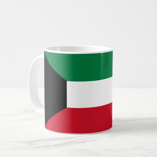 クウェート国旗 コーヒーマグカップ (正面左)