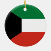クウェート国旗 セラミックオーナメント (裏面)