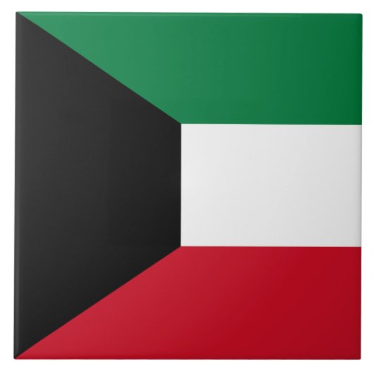 クウェート国旗 タイル (正面)
