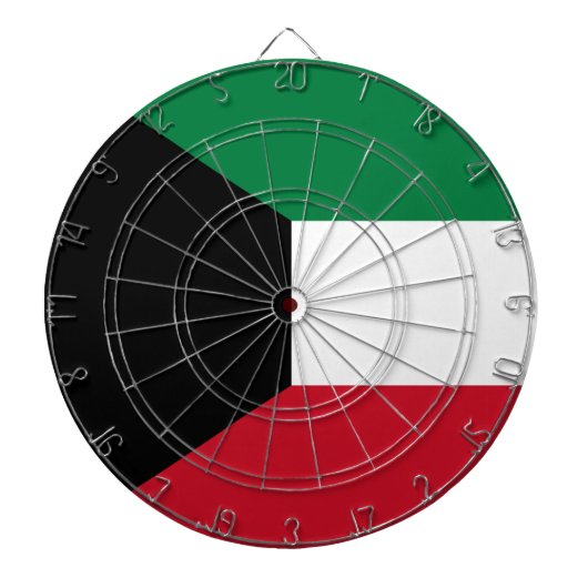 クウェート国旗 ダーツボード (正面)