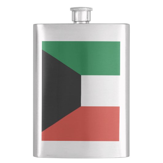 クウェート国旗 フラスク (正面)