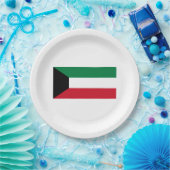 クウェート国旗 ペーパープレート (パーティー)