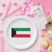 クウェート国旗 ペーパープレート (パーティー)
