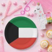 クウェート国旗 ペーパープレート (パーティー)