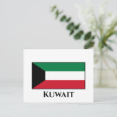 クウェート国旗 ポストカード (スタンド正面)