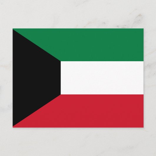 クウェート国旗 ポストカード (正面)