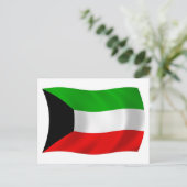 クウェート国旗 ポストカード (スタンド正面)
