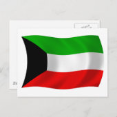クウェート国旗 ポストカード (正面/裏面)