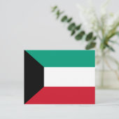 クウェート国旗 ポストカード (スタンド正面)