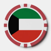 クウェート国旗 ポーカーチップ (正面)